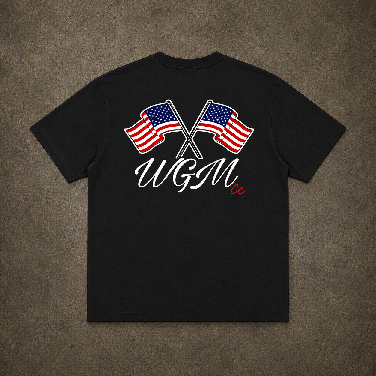 4th of July black t-shirt