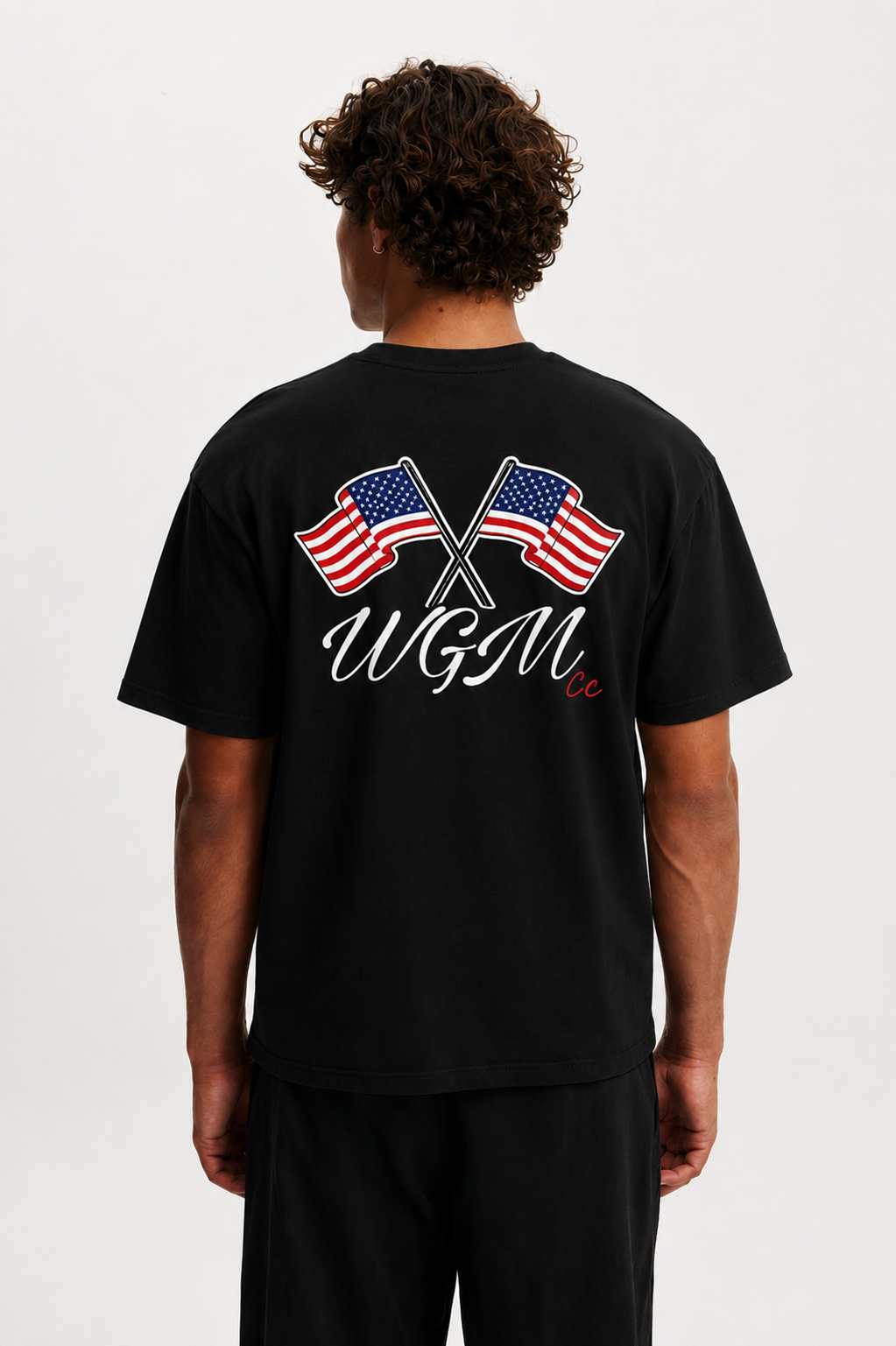 4th of July black t-shirt